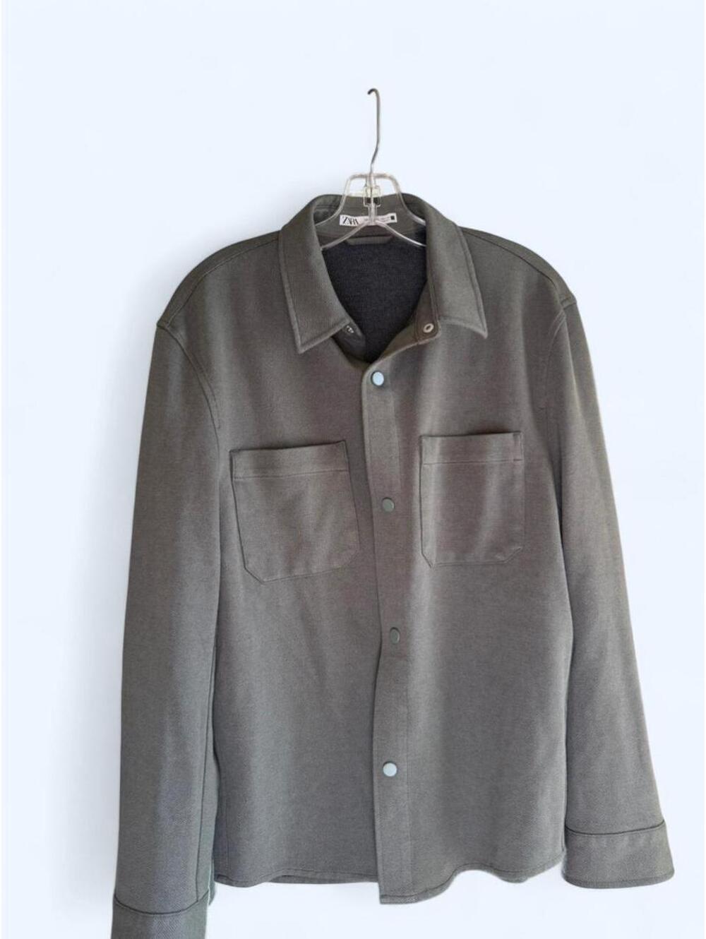 Zara grey oversized jacket shirt Size S